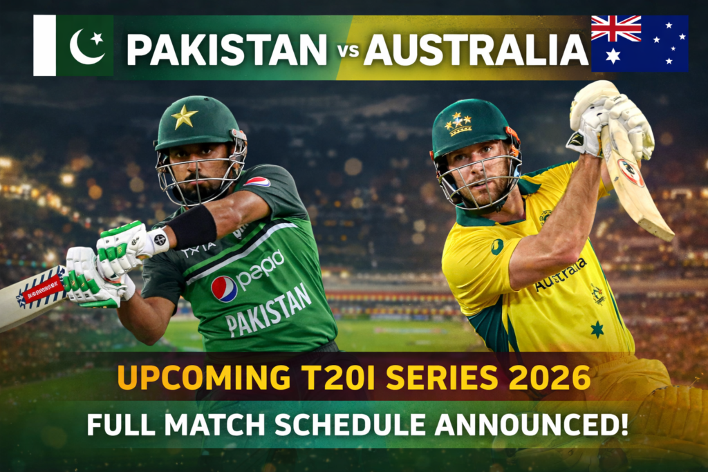 Pakistan vs Australia Upcoming T20 Series: Full Schedule, Venue & Match Timings