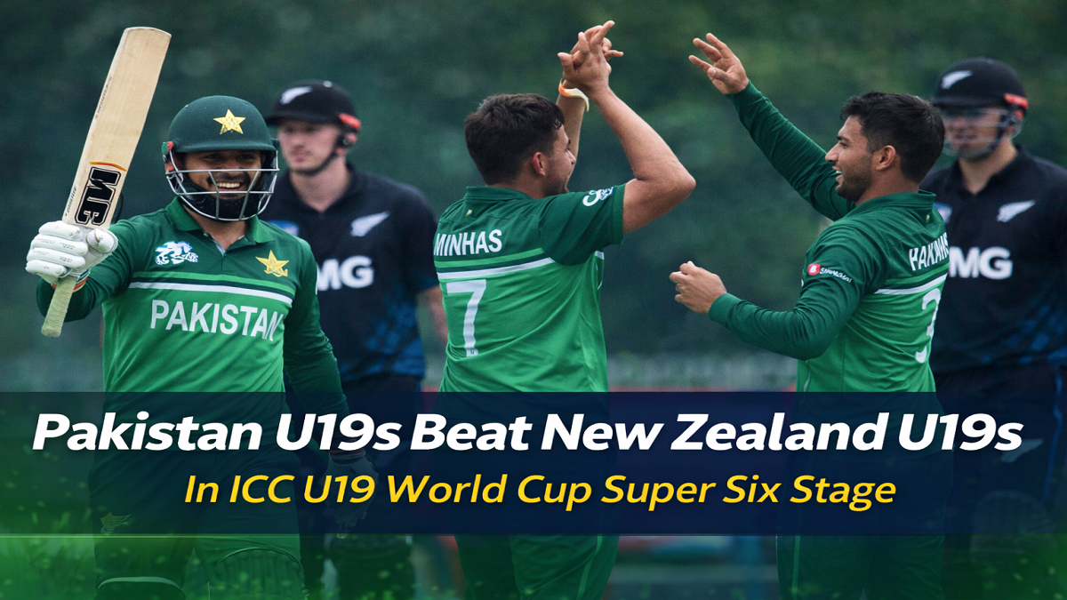 Pakistan Beat New Zealand in U19s