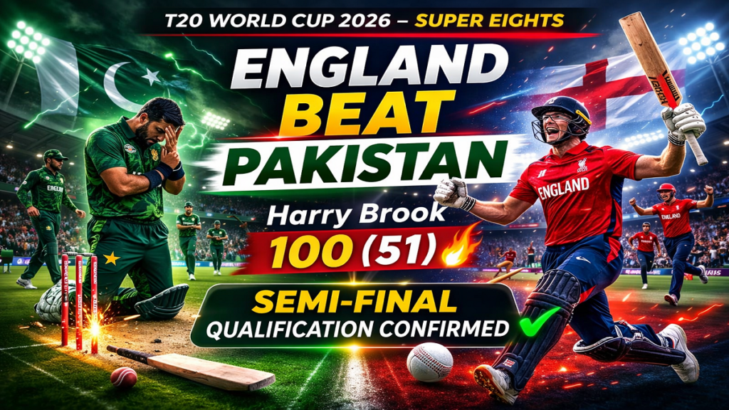 England Beat Pakistan
