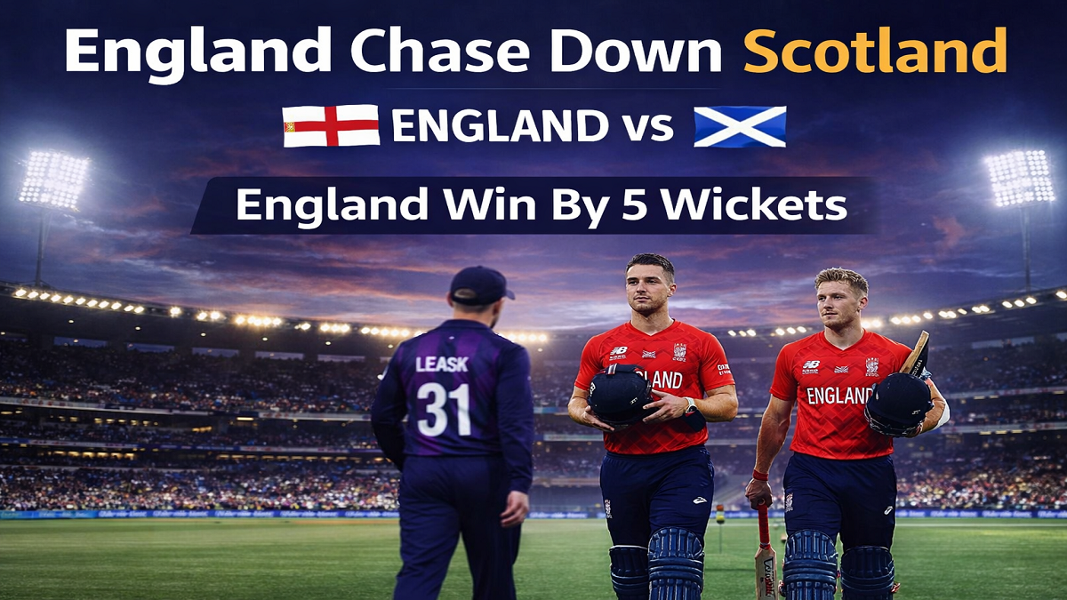England Chase Down Scotland at Eden Gardens