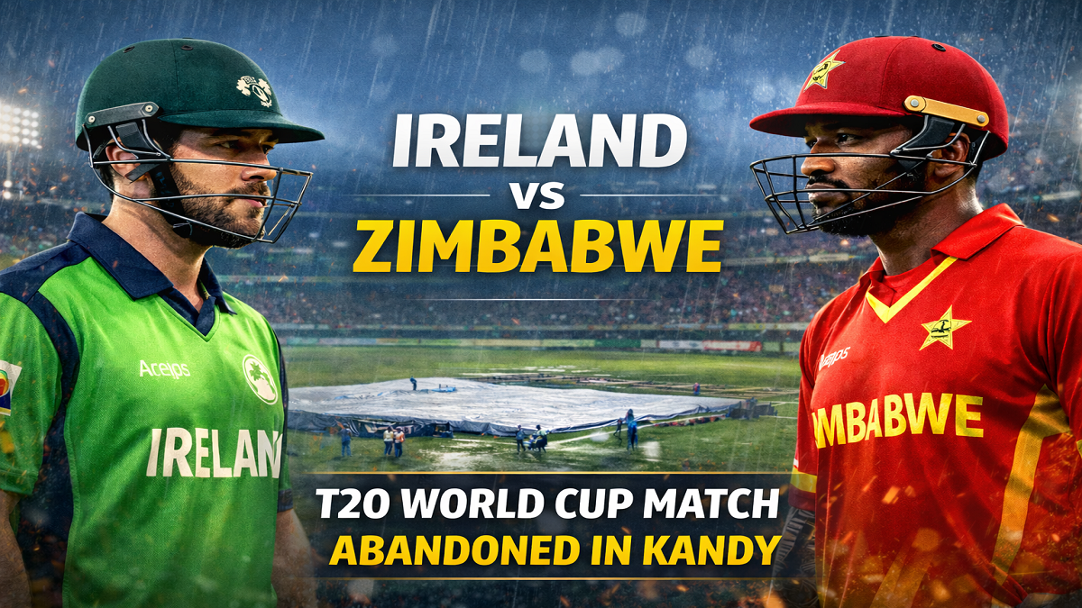 Ireland vs Zimbabwe T20 World Cup Match Abandoned