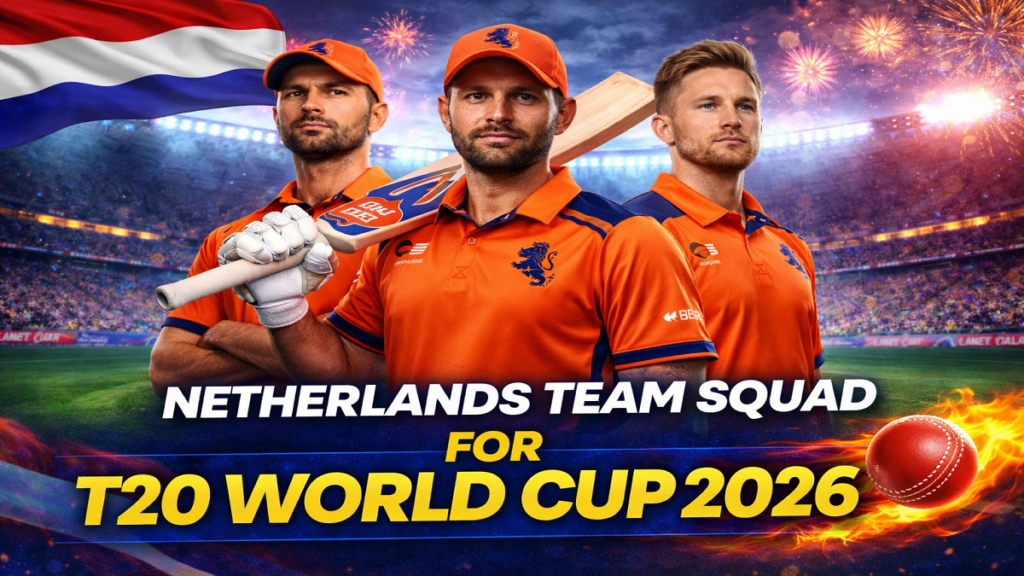 Netherlands Team Squad for T20 World Cup 2026