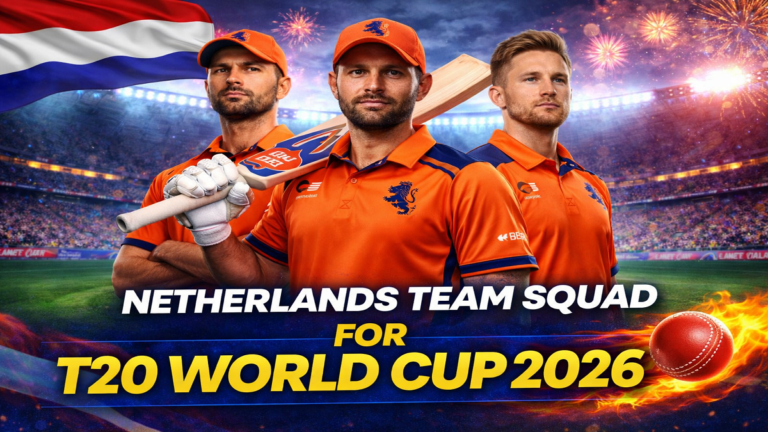 Netherlands Team Squad for T20 World Cup 2026