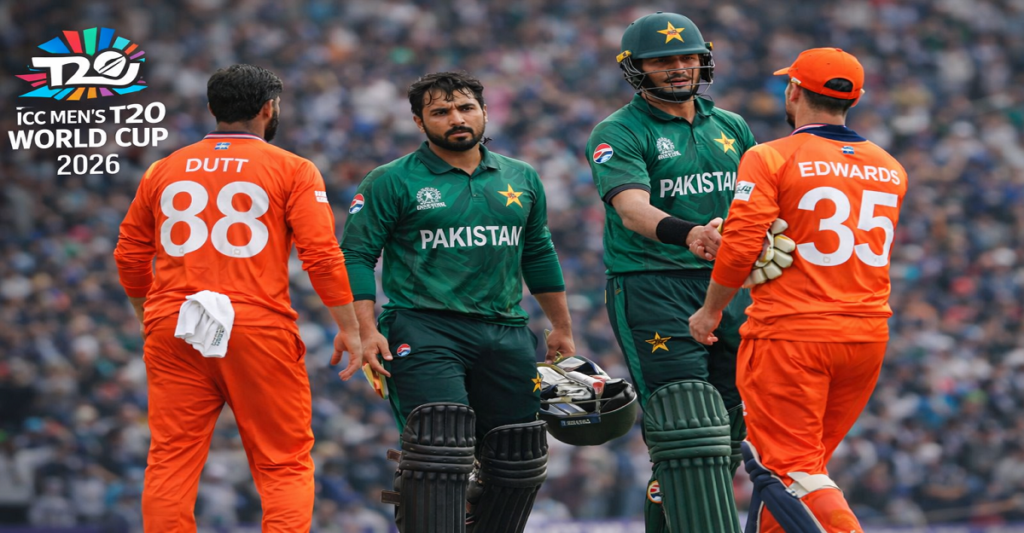 Pakistan Beat Netherlands in 1st T20 Worldcup Match
