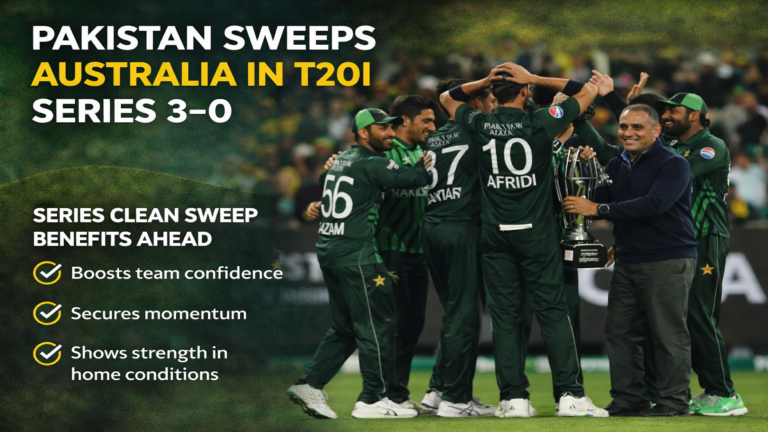 Pakistan Clean Sweep Australia in Stunning 3–0 T20I Series