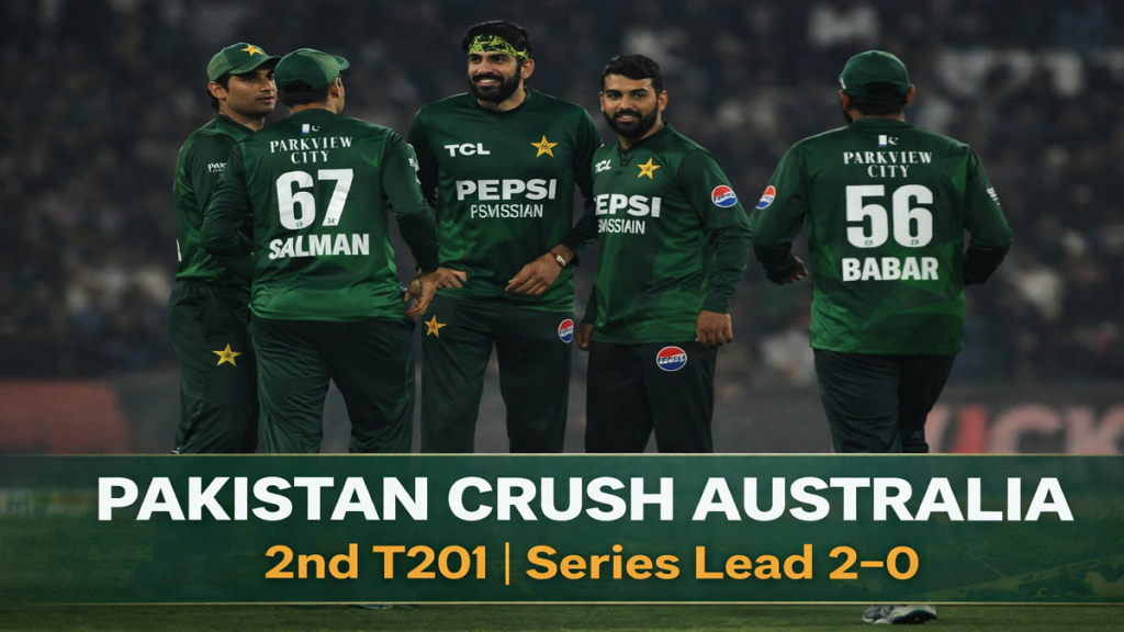 Pakistan Crush Australia in 2nd T20I