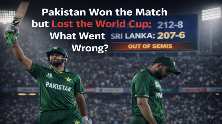 Pakistan World Cup Elimination