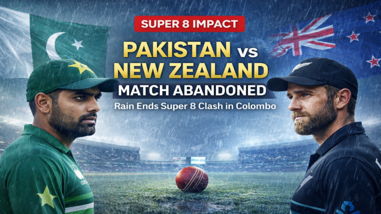Pakistan vs New Zealand Match Abandoned