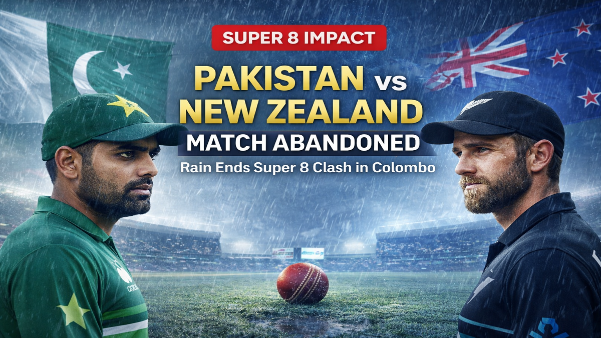 Pakistan vs New Zealand Match Abandoned