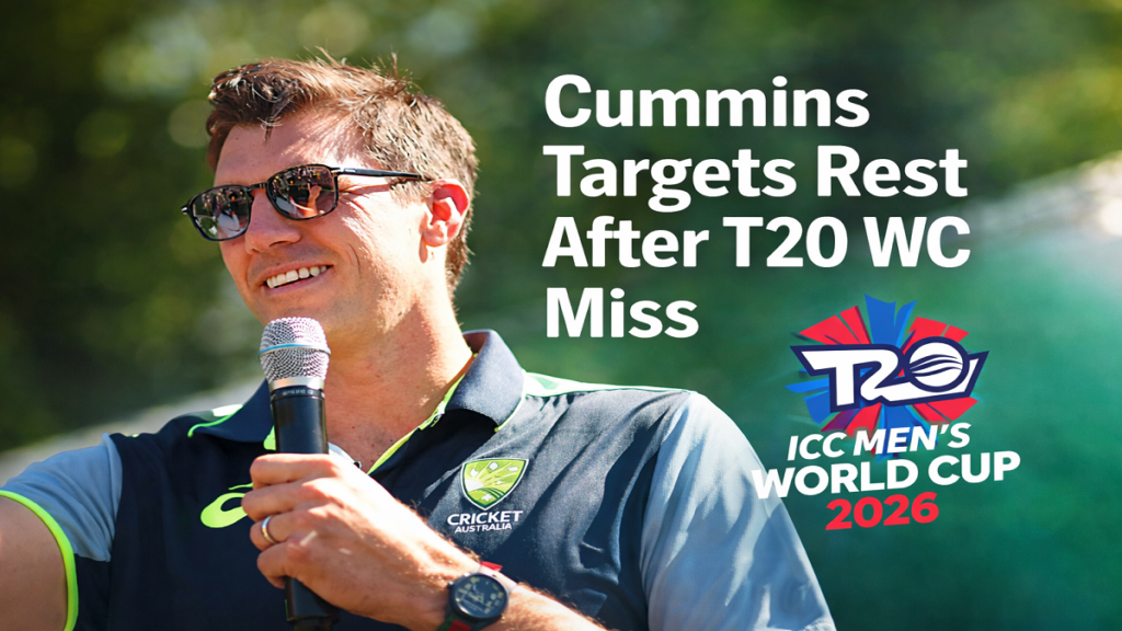 Pat Cummins Targets Rest After Missing T20 World Cup 2026