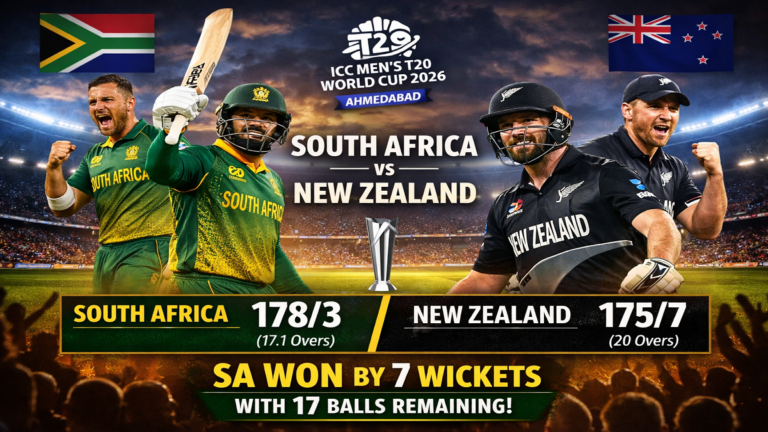 South Africa vs New Zealand Proteas Chase 176 in Ahmedabad