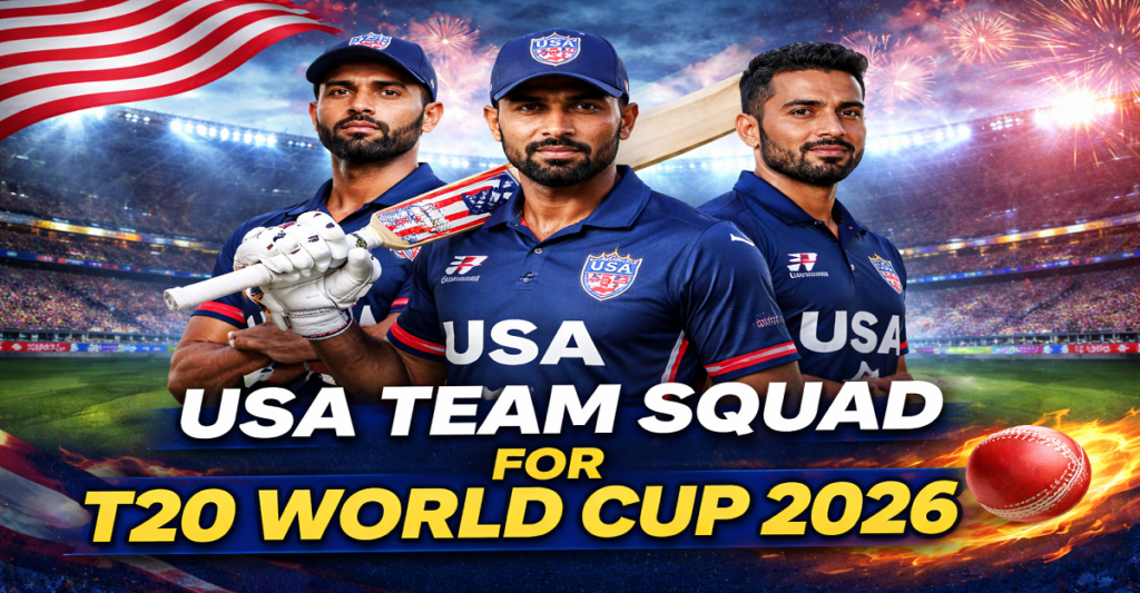 USA Team Squad for T20 World Cup 2026