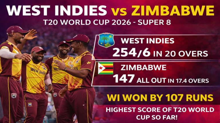 West Indies vs Zimbabwe