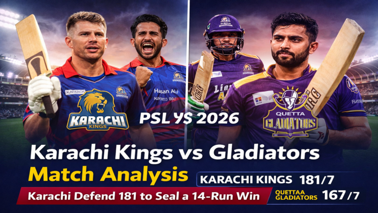 Karachi Kings vs Quetta Gladiators