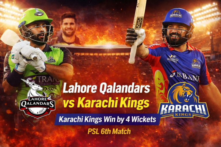 Lahore Qalandars vs Karachi