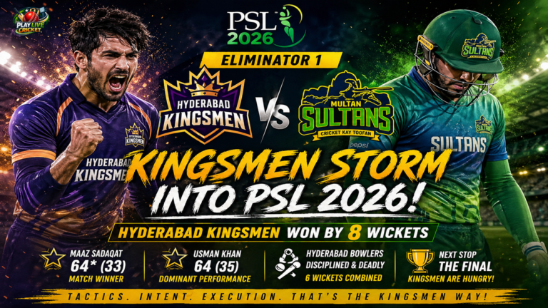 Hyderabad Kingsmen vs Multan Sultans