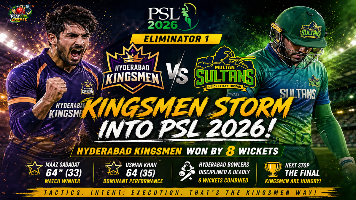 Hyderabad Kingsmen vs Multan Sultans