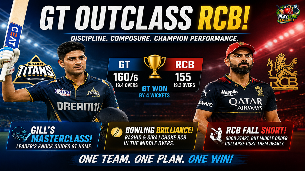 Gujarat Titans vs Royal Challengers Bengaluru