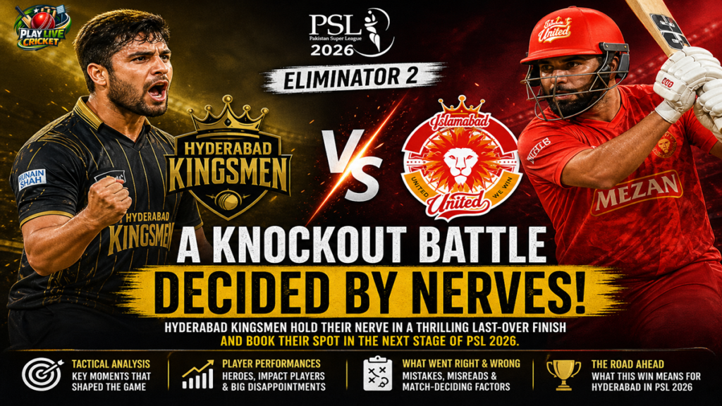 Hyderabad Kingsmen vs Islamabad United 